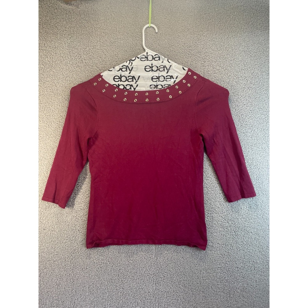 Carolyn Taylor Womens Long Sleeve Top Shirt Size Large